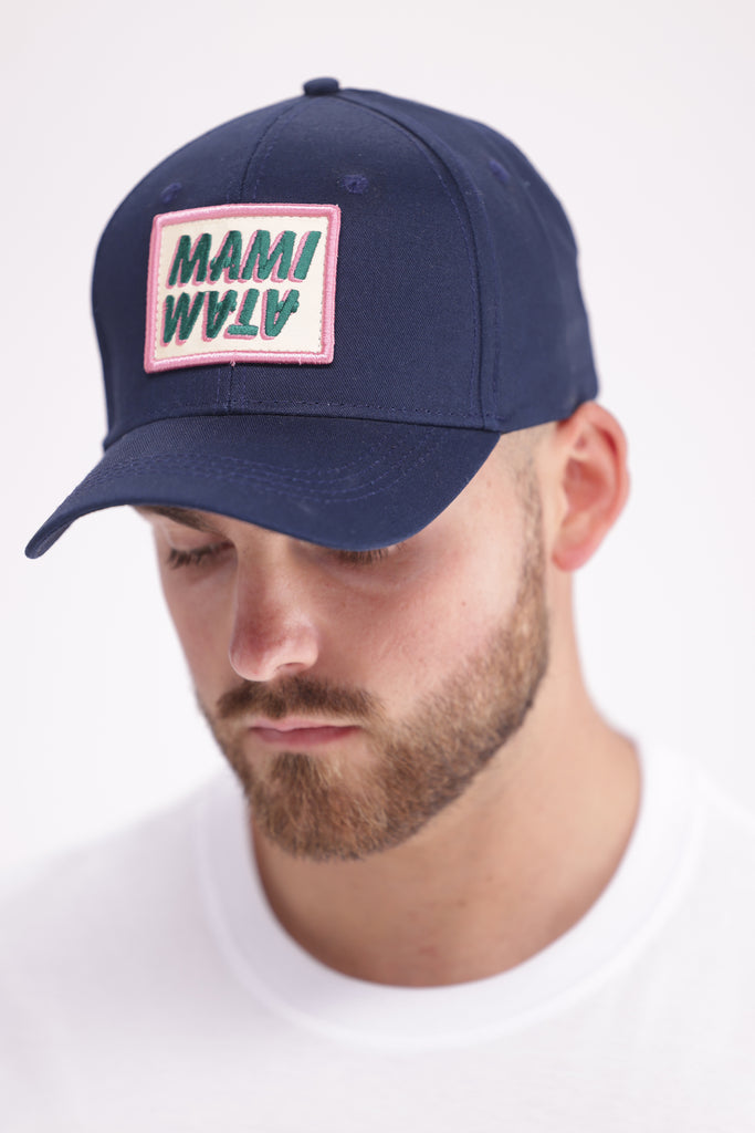 Mami Word Marque Cap Navy | Mami Wata - African Surf Clothing