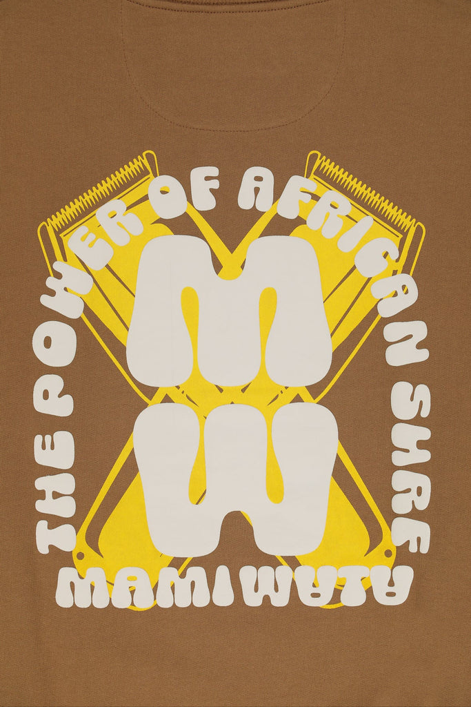 Barbour Sweat in coffee, 300gsm 100% cotton brushed fleece, made in Africa