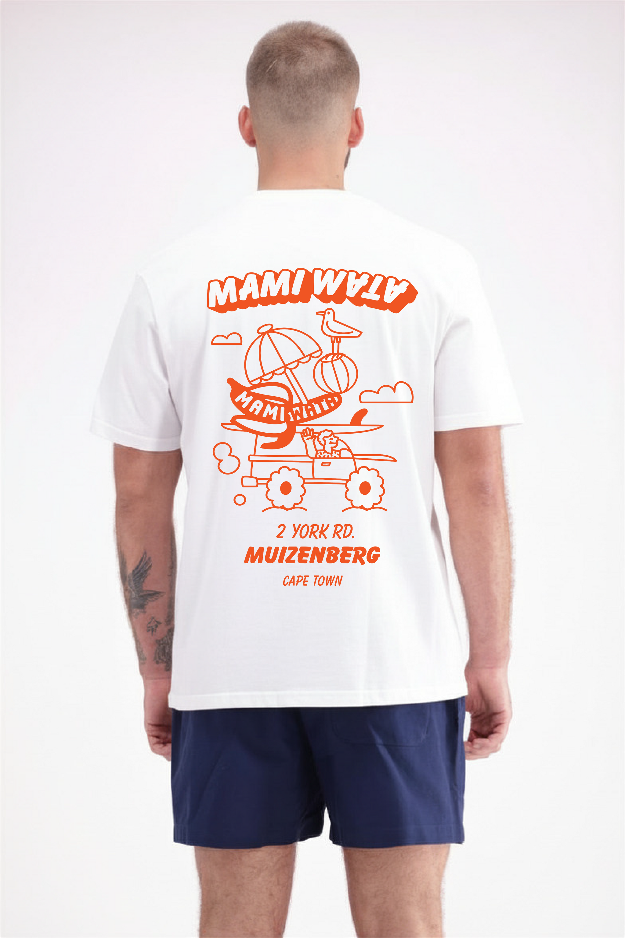 Mami Wata | Muizenberg Location Tee | Mami Wata - African Surf